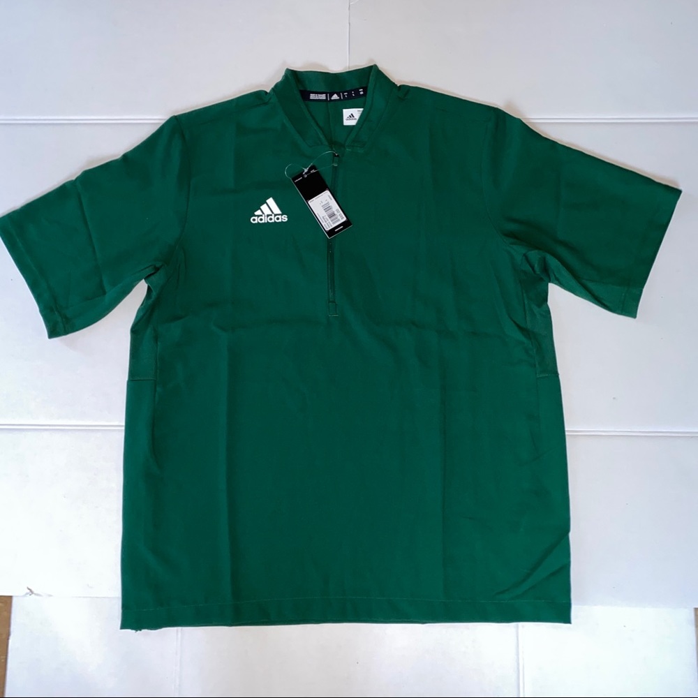 adidas Team Iconic Short Sleeve Quarter-Zip Polo